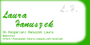 laura hanuszek business card